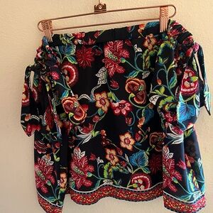 BY&BY Flowy Floral Off Shoulder